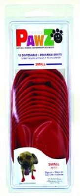 Show full view: Pawz Waterproof Dog Boots, 12 count, Red, Small slide 9 of 13