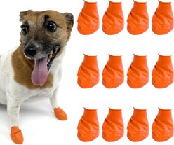 Pawz Waterproof Dog Boots, 12 count, Orange, X-Small slide 1 of 9
