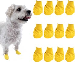 Pawz Waterproof Dog Boots, 12 count, Yellow, XX-Small