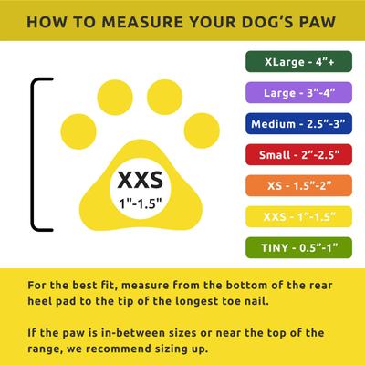 Show full view: Pawz Waterproof Dog Boots, 12 count, Yellow, XX-Small slide 2 of 12