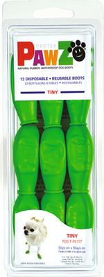 Show full view: Pawz Waterproof Dog Boots, 12 count, Apple Green, Tiny slide 8 of 13