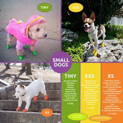 Show full view: Pawz Waterproof Dog Boots, 12 count, Apple Green, Tiny slide 5 of 13