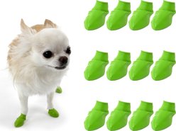 Pawz Waterproof Dog Boots, 12 count, Apple Green, Tiny