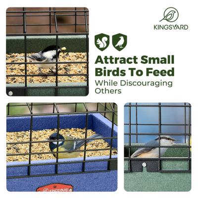 Show full view: Kingsyard Squirrel Proof Wild Bird Feeder, Green slide 5 of 9