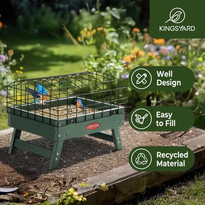 Show full view: Kingsyard Squirrel Proof Wild Bird Feeder, Green slide 4 of 9