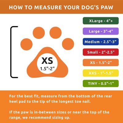 Show full view: Pawz Waterproof Dog Boots, 12 count, Orange, X-Small slide 2 of 12