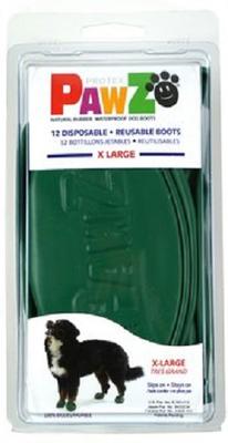 Show full view: Pawz Waterproof Dog Boots, 12 count, Green, X-Large slide 9 of 13