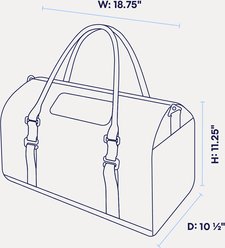 tuft & paw Porto Soft-Sided Airline Approved Cat Carrier, Sand slide 2 of 8