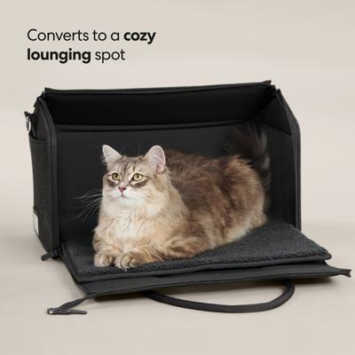 Show full view: tuft & paw Porto Soft-Sided Airline Approved Cat Carrier, Charcoal slide 6 of 11