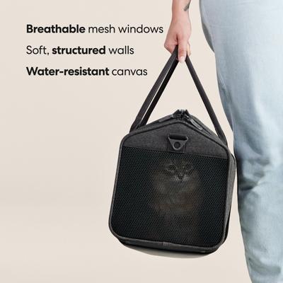 Show full view: tuft & paw Porto Soft-Sided Airline Approved Cat Carrier, Charcoal slide 5 of 11