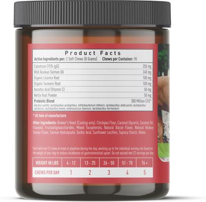 Show full view: Strawfield Pets Super Chews Allergy Relief with Colostrum & Probiotics Immune Support Soft Chews Dog Supplement, 90 count slide 10 of 10