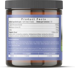 Strawfield Pets Super Chews with Probiotics, Lysine, Salmon Oil & Catnip Soft Chews Cat Supplement, 120 count slide 2 of 9