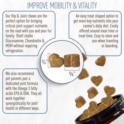 Show full view: Strawfield Pets Hip + Joint Chews Grain-Free Dog Supplement, 120 count slide 6 of 11