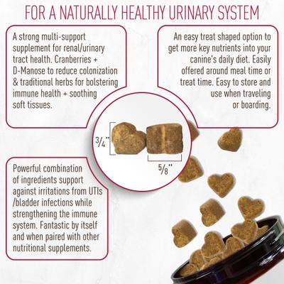 Show full view: Strawfield Pets Cranberry Hickory Bacon Flavored Chews Bladder & UTI Support Supplement for Dogs, 120 count slide 5 of 10