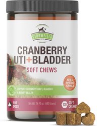 Strawfield Pets Cranberry + UTI Bladder Chews Grain-Free Dog Supplement, 120 count