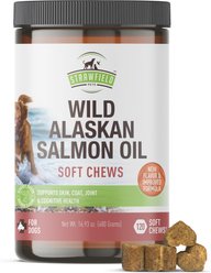 Strawfield Pets Wild Alaskan Salmon Chews Grain-Free Dog Supplement, 120 count