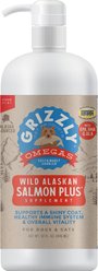 Grizzly Salmon Plus Omega 3-6-9 Food Supplement for Dogs & Cats, 32-fl oz bottle