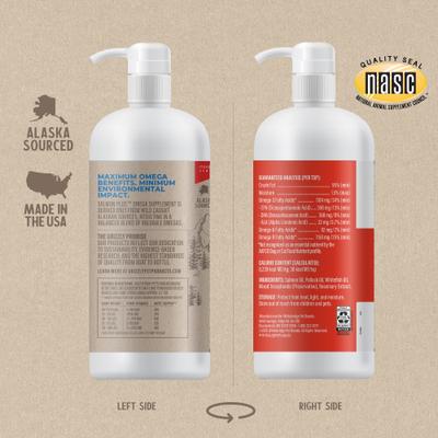 Show full view: Grizzly Salmon Plus Omega 3-6-9 Food Supplement for Dogs & Cats, 32-fl oz bottle slide 3 of 12