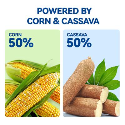 Show full view: Opet Corn & Cassava Clumping Cat Litter, 13 x 13 x 6.5-in slide 6 of 9