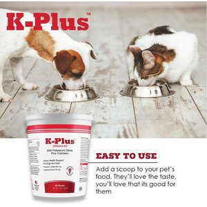 K-Plus Potassium Citrate Plus Supports Bladder Health Cranberry Granules for Dogs & Cats, 300g