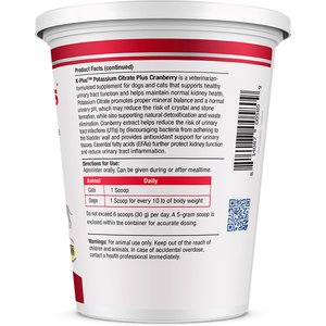 K-Plus Potassium Citrate Plus Supports Bladder Health Cranberry Granules for Dogs & Cats, 300g