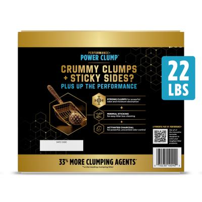 Show full view: Tidy Cats Performance+ Power Clump Unscented Low Tracking Clay Cat Litter, 22-lb box slide 3 of 8