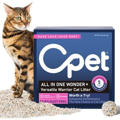 Opet Opet Mixed Tofu Originial Fresh Dust-Free Cat Litter, 13 x 13 x 6.5-in