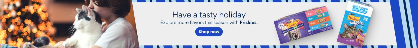 Have a tasty holiday Explore more flavors this season with Friskies. Shop now.
