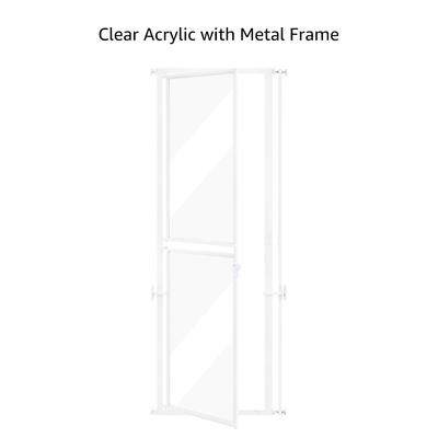 Show full view: Unipaws 79-in Extra Tall Clear Panel Cat Gate, White slide 7 of 7
