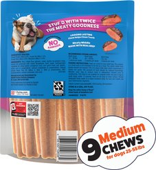 Busy Bone Stufd Meaty Middle with Real Beef Rawhide-Free Adult Dog Treats, 9 count slide 2 of 7