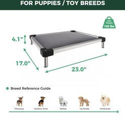 FXW TitanNest Padded Chew-Proof Elevated Dog Bed, Grey, X-Small: 23-in slide 2 of 7