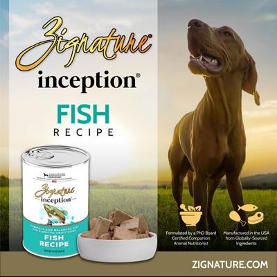 Show full view: Inception Fish Meal Recipe Wet Dog Food, 13-oz can, case of 12 slide 3 of 8
