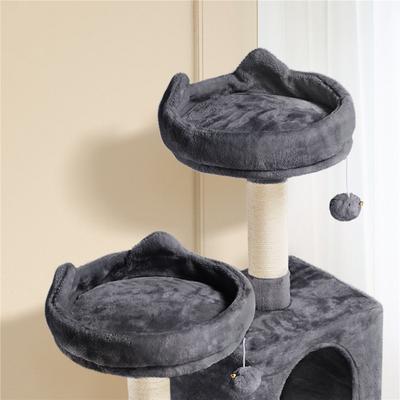 Show full view: Yaheetech 63-in Multi-Level Cat Tree, Dark Gray slide 4 of 6