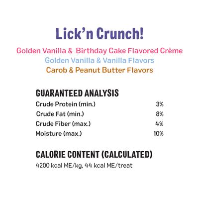 Show full view: Three Dog Bakery Lick’n Crunch Fan Favorites Variety Pack Crunchy Dog Treats, 39-oz pack slide 7 of 8