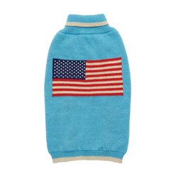 Up Country USA Flag Day Dog Sweater, Multicolor, Medium