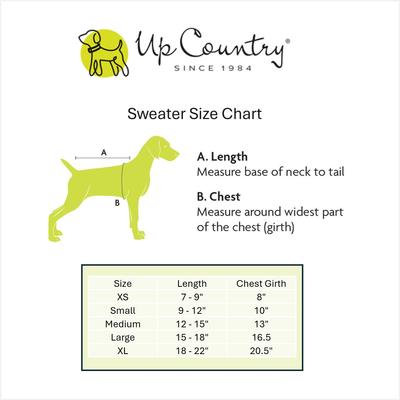 Show full view: Up Country Rainbones Stripes Dog Sweater, Multicolor, Small slide 3 of 4