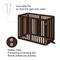 Show in main carousel: Unipaws Free Standing Dog Gate, Espresso, 36-in, 6-panel slide 4 of 7