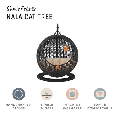 Show full view: Sam's Pets Nala Hanging Egg Cat Condo, Medium, Black slide 6 of 9