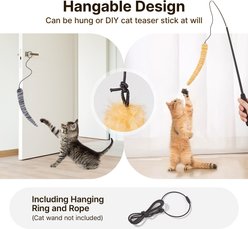 Potaroma Lifelike Tail Simulation Crinkle Exercise Catnip Cat Toy, Pack of 3 slide 2 of 6