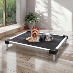 FXW TitaNest Cooling Chew-Proof Elevated Dog Bed, Black, X-Small: 23-in