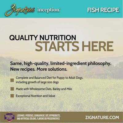 Show full view: Inception Fish Meal Recipe Wet Dog Food, 13-oz can, case of 12 slide 4 of 8
