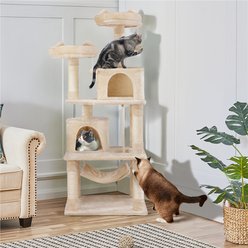 Yaheetech 63-in Multi-Level Cat Tree, Beige