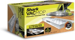 Shark Vacmop Hard Floor Disposable Pads, White, 32 count