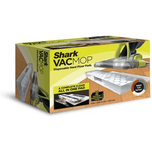 Shark Vacmop Hard Floor Disposable Pads, White, 32 count