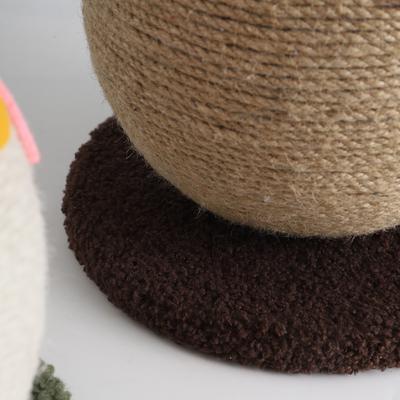 Show full view: Fairela Pufferfish Scratcher Ball for Cats, Brown, 8.7 x 8.7 x 8.3-in slide 6 of 7