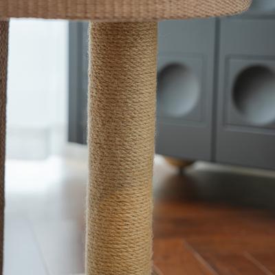 Show full view: Fairela Multi-Level Cat Climbing Tower with Natural Sisal Scratching Posts, Cooling Lounger Bed & Rope Ladder, Beige, 23 x 15.5 x 18.5-in slide 4 of 11