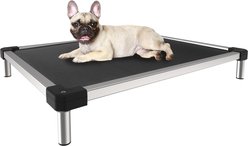 FXW TitaNest Cooling Chew-Proof Elevated Dog Bed, Black, Small: 29-in