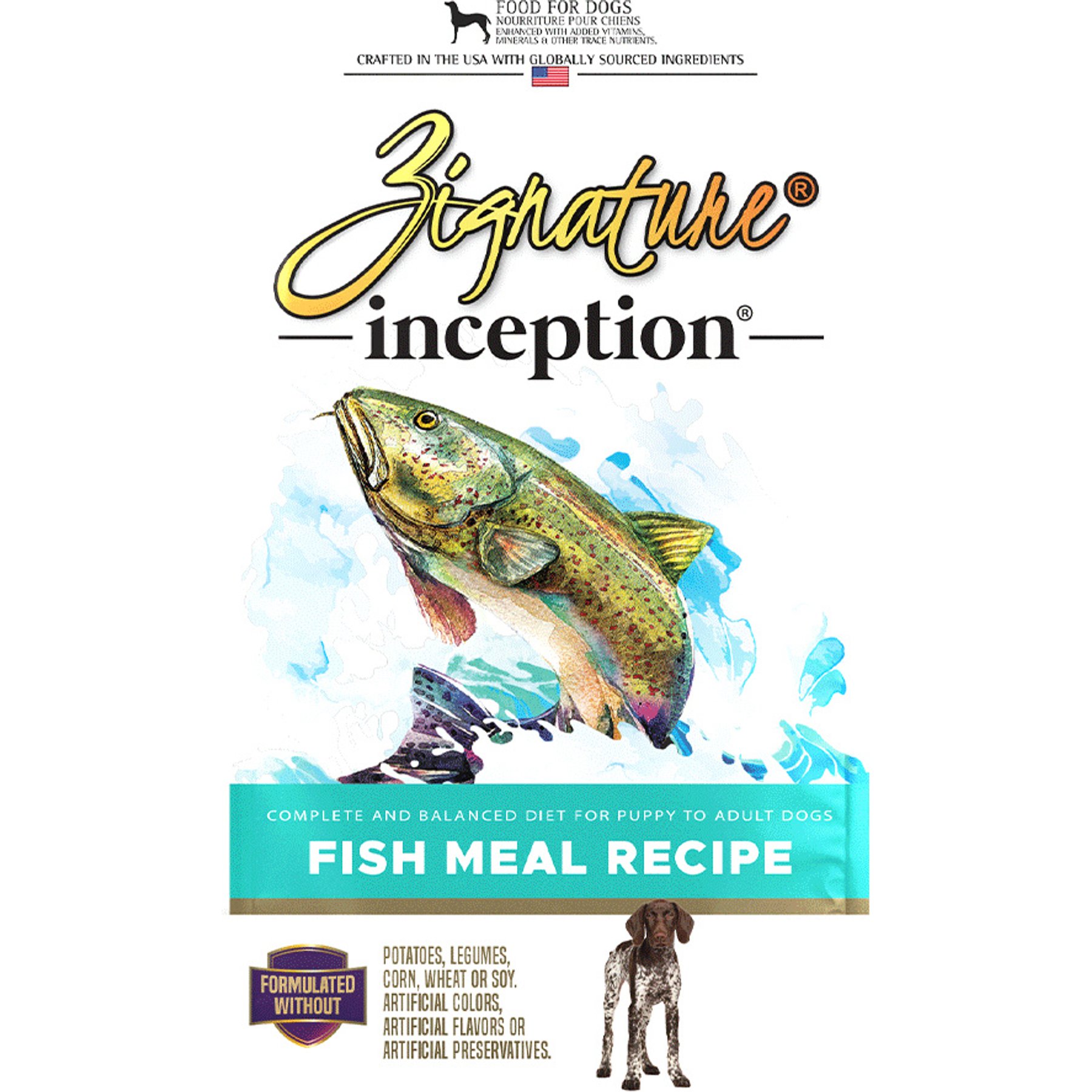 Inception Fish Meal Recipe Dry Dog Food, 27-lb bag