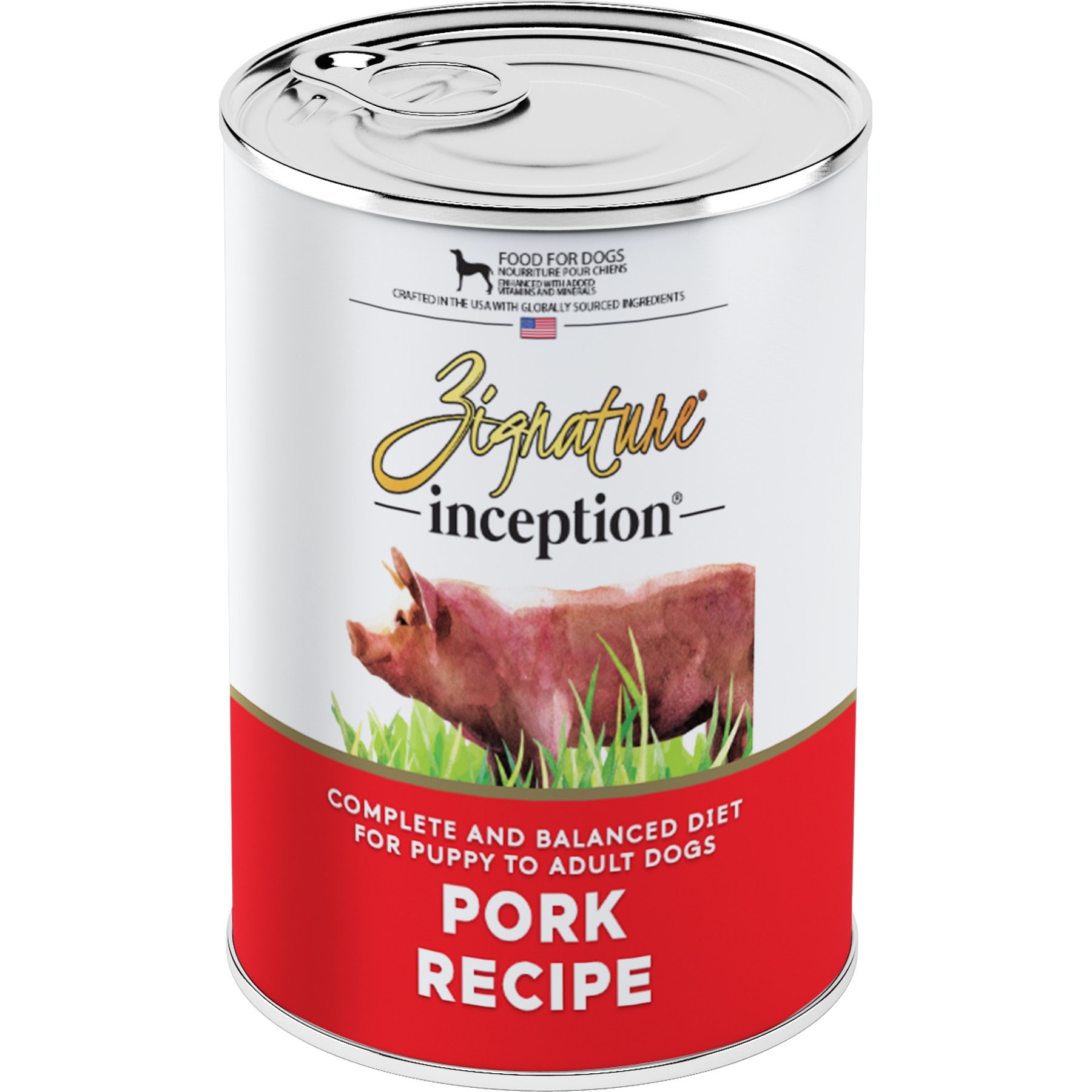 Inception Pork Meal Recipe Wet Dog Food, 13-oz can, case of 12