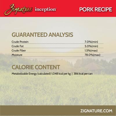 Show full view: Inception Pork Meal Recipe Wet Dog Food, 13-oz can, case of 12 slide 6 of 8